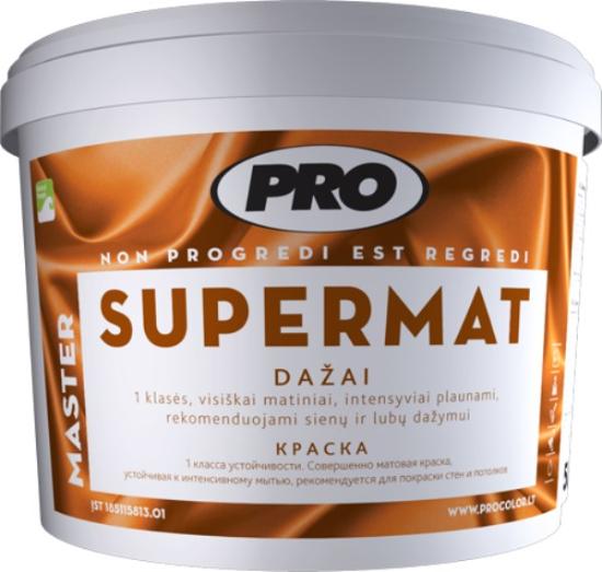 Prekės „Dažai visiškai matiniai PRO Supermat 3 l“ paveikslėlis