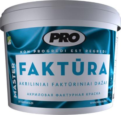 Prekės „Dažai dispersiniai faktūriniai FAKTŪRA 800 7,5 kg 5 l PRO“ paveikslėlis