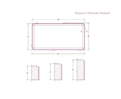 Prekės „Grindinio trinkelė Prizma 6, 200x100x60 mm, juoda“ paveikslėlis