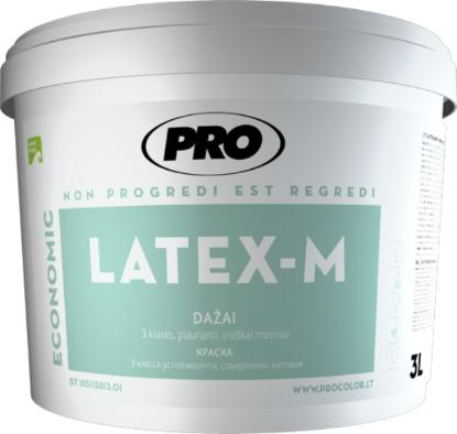 Prekės „Dažai visiškai matiniai balti PRO Latex -M 10 l“ paveikslėlis