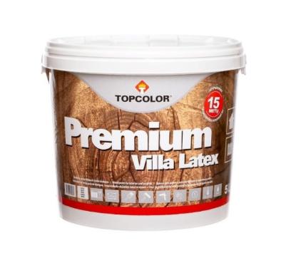 Prekės „Dažai medienai VILLA LATEX žali 5 l TOPCOLOR“ paveikslėlis