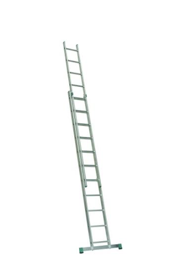 Prekės „Kopėčios aliuminės universalios 2 dalių 14 pakopų 400-683 cm 7514 Eurostyl“ paveikslėlis