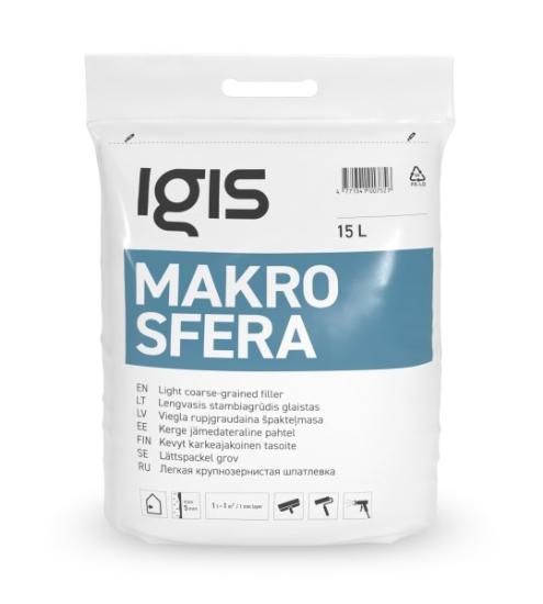 Prekės „Glaistas statybinis vidaus darbams IGIS Makrosfera 15 l“ paveikslėlis
