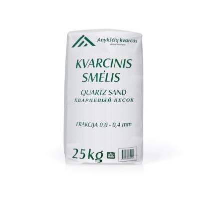 Prekės „Smėlis, kvarcinis frakcija, 0 - 0,4 mm, 25 kg“ paveikslėlis