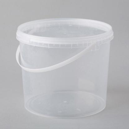 Prekės „Kibiras plastikinis su dangčiu 3 l“ paveikslėlis