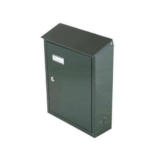 Prekės „Dėžutė pašto PD900 tamsiai žalios spalvos 385x290x100 mm“ paveikslėlis