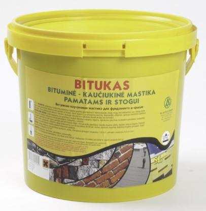 Prekės „Mastika bituminė - kaučiukinė Bitukas 5 l“ paveikslėlis