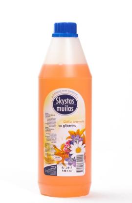 Prekės „Muilas skystas 1 l su glicerinu gėlių kvapo“ paveikslėlis