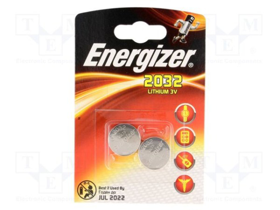 Prekės nuotrauka Elementai ENERGIZER CR2032x2BL 254mAh