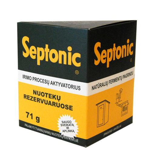 Prekės nuotrauka Preparatas nuotekų talpoms SEPTONIC 71 gr