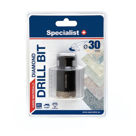 Prekės nuotrauka SPECIALIST+ deimantinė karūna D30 M14 Skirtas gręžti itin kietas medžiagas