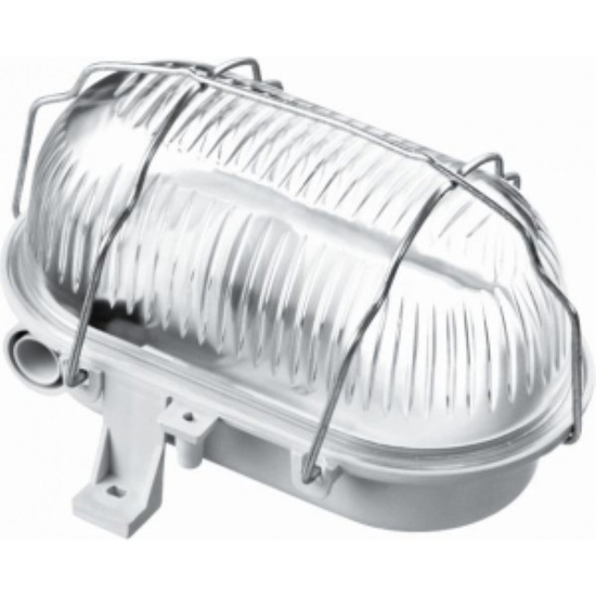Prekės nuotrauka Šviestuvas ovalus 60W IP44 OVAL pilkas