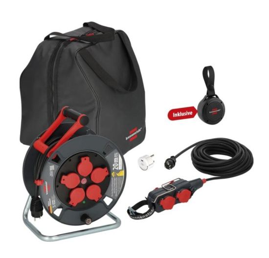 Prekės nuotrauka Ilgiklių komplektas ritė 20m H07RN-F3X1,5+4L 7,5m+USB