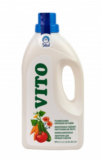 Prekės nuotrauka VITO kompleksinės trąšos daržovėms ir gėlėms, 1 l