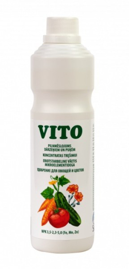 Prekės nuotrauka VITO pilnavertės trąšos daržovėms ir gėlėms, 520 g