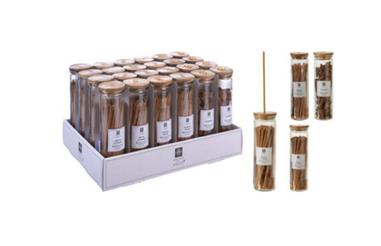 Prekės nuotrauka Smilkalai stikliniame indelyje White Flower