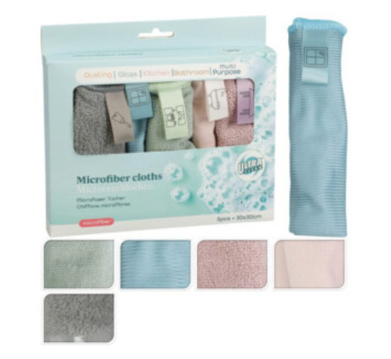 Prekės nuotrauka Mikropluošto šluostės rinkinys 5 vnt