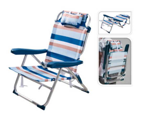 Prekės nuotrauka Sulankstoma paplūdimio kėdė  