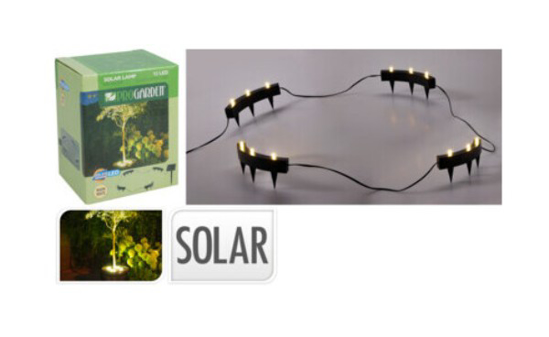 Prekės nuotrauka Saulės LED girlianda medžiui  Ø55 mm, juodas