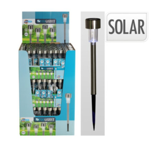 Prekės nuotrauka Šviestuvas LED Saulės  Ø46 × H365 mm, šilta balta