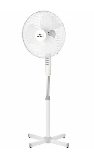 Prekės nuotrauka Ventiliatorius pastatomas 35W 40cm baltas Lentz