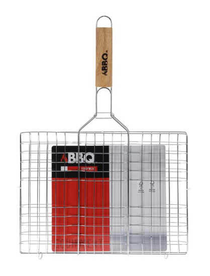 Prekės nuotrauka Grotelės kepsninei su rankena 48x34cm BBQ