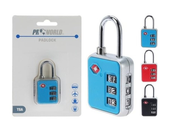 Prekės nuotrauka Kodinė TSA spyna su 3 skaitmenimis