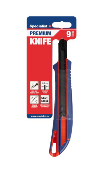 Prekės nuotrauka Peilis laužoma geležte 9mm Specialist+