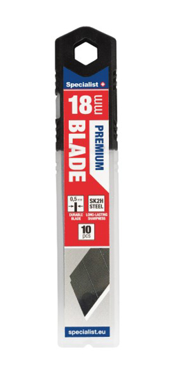 Prekės nuotrauka Geležtės laužomos 18mm 10vnt SK2H Specialist+