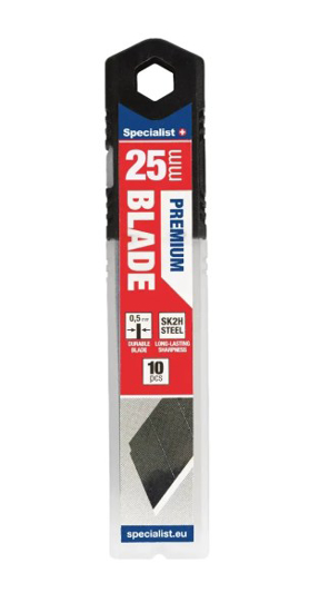 Prekės nuotrauka Geležtės laužomos 25mm 10vnt SK2H Specialist+