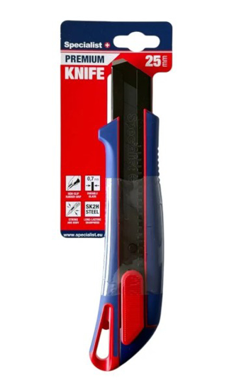 Prekės nuotrauka Peilis laužoma geležte 25mm Specialist+