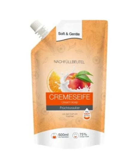 Prekės nuotrauka Muilas skystas 500ml vaisinis Soft&Gentle