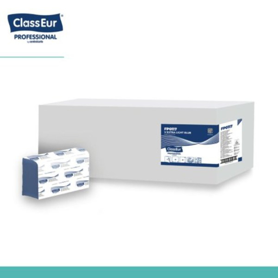 Prekės nuotrauka Rankšluosčiai popieriniai 2sl/200lap V Exstra Light Blue