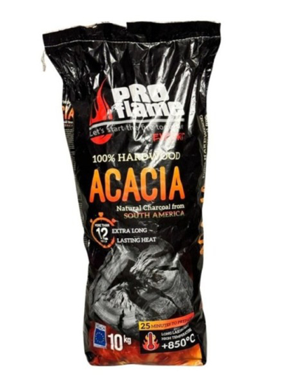 Prekės nuotrauka Anglis medžio 10kg Acacia PROflame