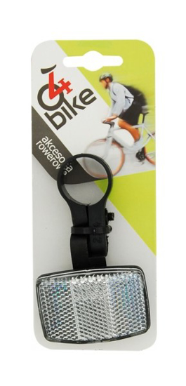 Prekės nuotrauka Atšvaitas priekinis baltas dviračiui MTB/ATB 4Bike