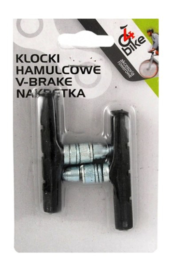 Prekės nuotrauka Kaladėlės dviračio stabdžiams 70 mm V-Brake 2 vnt 4Bike