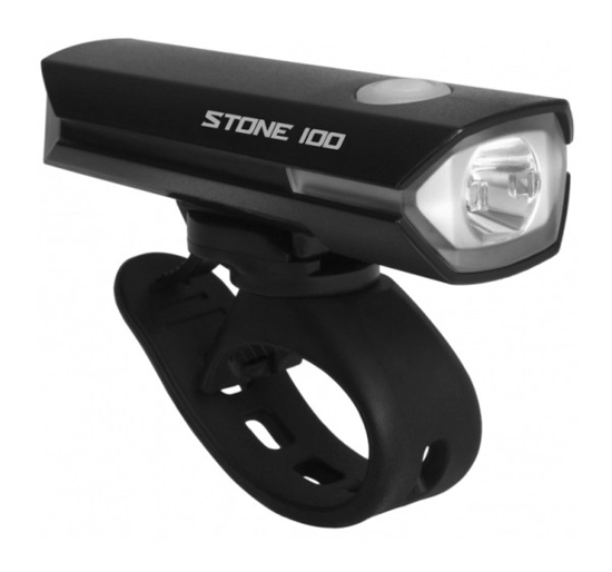 Prekės nuotrauka Žibintas dviračiui priekinis 100 Lm USB 4Bike