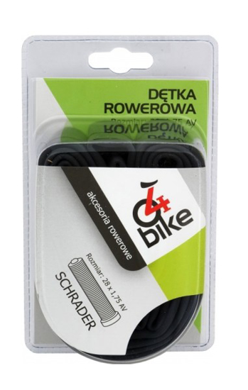Prekės nuotrauka Kamera dviračio padangai 28"x1,75 AV 4Bike