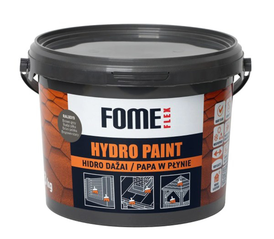 Prekės nuotrauka Hidroizoliaciniai dažai Fome Flex Hydro Paint, RAL 8019 rudai pilka , 3kg