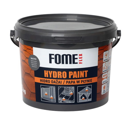 Prekės nuotrauka Hidroizoliaciniai dažai Fome Flex Hydro Paint, RAL 7016 antracitas , 3 kg