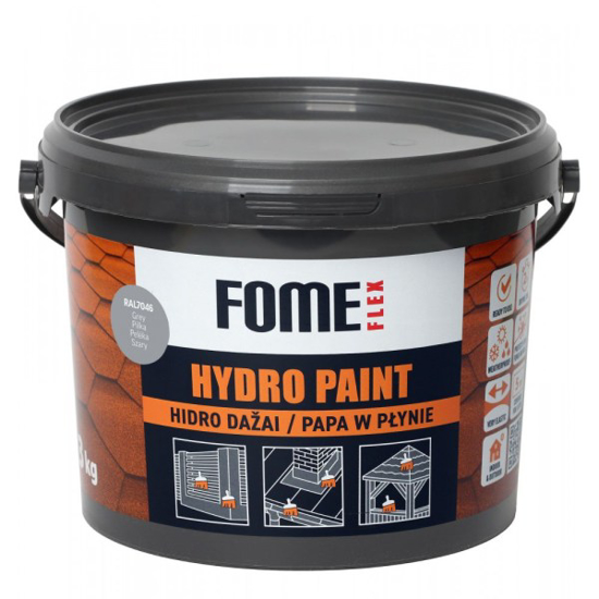 Prekės nuotrauka Hidroizoliaciniai dažai Fome Flex Hydro Paint, RAL 7046 pilka , 3 kg