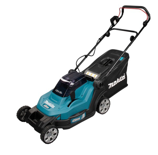 Prekės nuotrauka Vejapjovė 2x18V 2x5Ah 43cm DLM432PT2 Makita