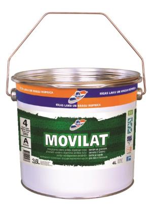 Prekės „Dažai dispersiniai akriliniai MOVILAT-4 bazė A 3,6 l“ paveikslėlis