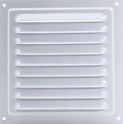 Prekės „Grotelės ventiliacinės metalinės 125 x 125 mm MVM125SP pilkos spalvos Vents“ paveikslėlis