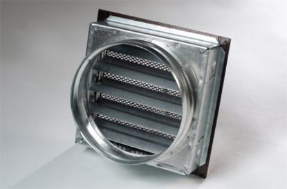 Prekės „Grotelės židinio 180 x 180 mm žalvario Ø 125 mm“ paveikslėlis