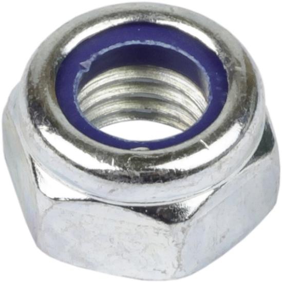 Prekės „Veržlė su plastikiniu žiedu M 6 mm cinkuota DIN-985“ paveikslėlis
