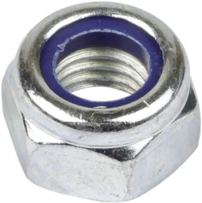 Prekės „Veržlė su plastikiniu žiedu M 12 mm cinkuota DIN-985“ paveikslėlis