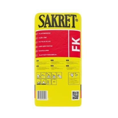 Prekės „Plytelių klijai vidaus ir išorės darbams SAKRET FK, 5 kg“ paveikslėlis