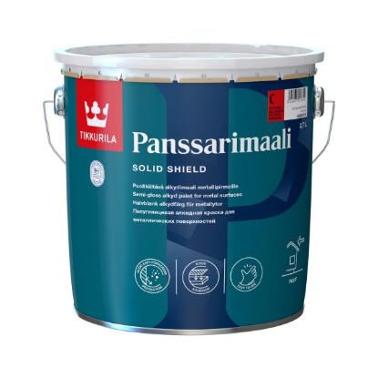 Prekės „Dažai alkidiniai pusiau blizgūs stogams Tikkurila Panssarimaali C 2,7 l“ paveikslėlis
