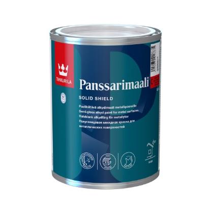 Prekės „Dažai alkidiniai pusiau blizgūs stogams Tikkurila Panssarimaali C 0,9 l“ paveikslėlis